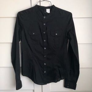 J Crew Black Button up